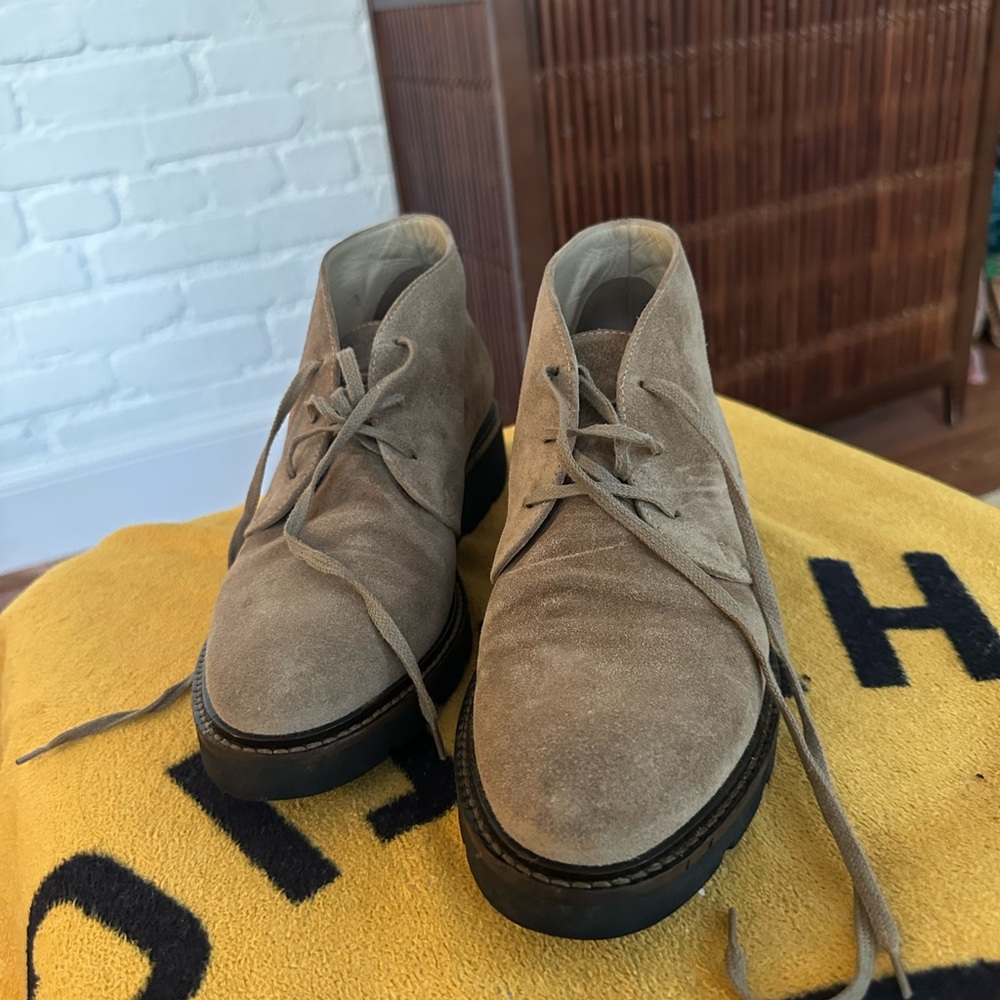 Women's Tan Suede Ankle Boots